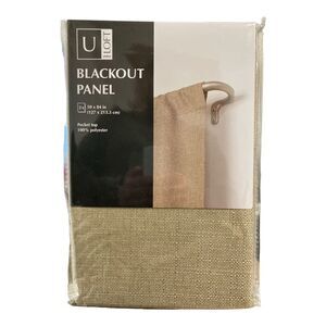 ULoft Blackout Panel 100% Polyester, 50"x84", Set of 2 - Linen